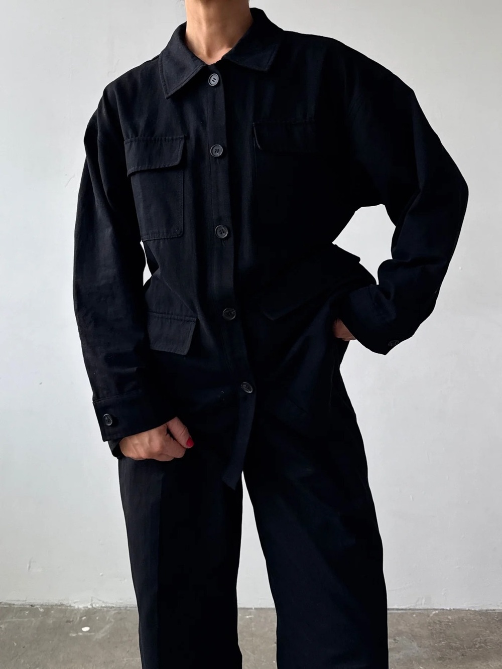 Fuchsia Shaw The Arlo Jacket in Jet Black